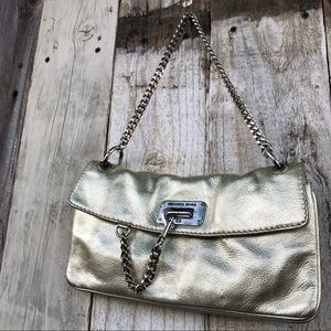 Michael Kors Gold Chain Shoulder Bag